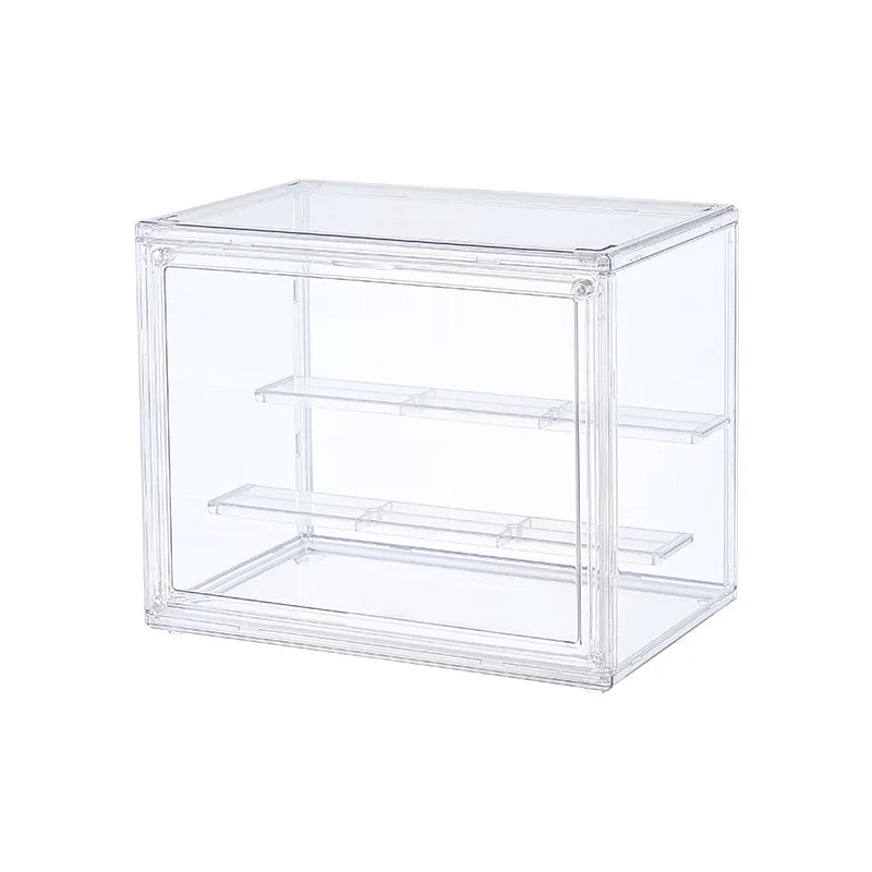 1pc Three Layer Acrylic Display Rack Transparent Ladder Handmade Anime Car Model Blind Box Storage Box Jewelry Sorting Box