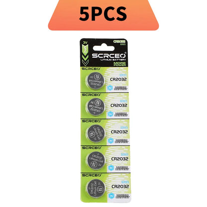 SCRCEO CR2032 Lithium Battery 3V 200mAh DL2032,5004LC Compatible Long Lasting for Car Key Fob,Remote Control,Watch,Toy(2-100pcs)
