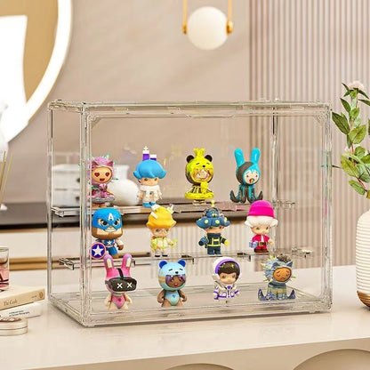 Three Layer Acrylic Display Rack, Blind Box Storage Box,Llarge Capacity Dustproof,For POP MART,Doll,Handmade,Anime,Car Model