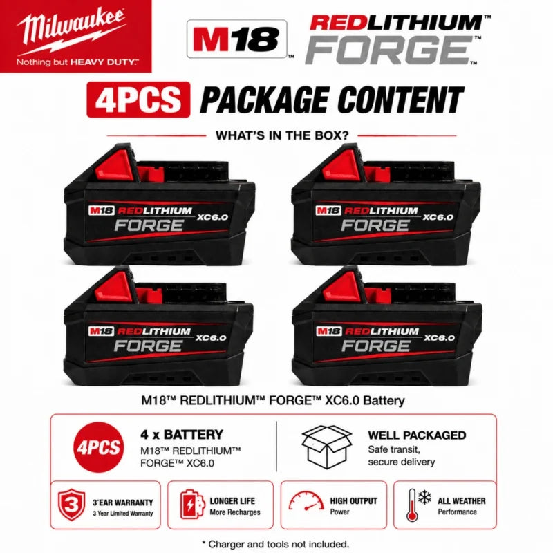 Milwaukee 12V Battery, 6.0Ah Milwaukee Rechargeable Battery For Milwaukee M12 Tool 48-11-2402 48-11-2411 48-11-2401MIL-12A-LI